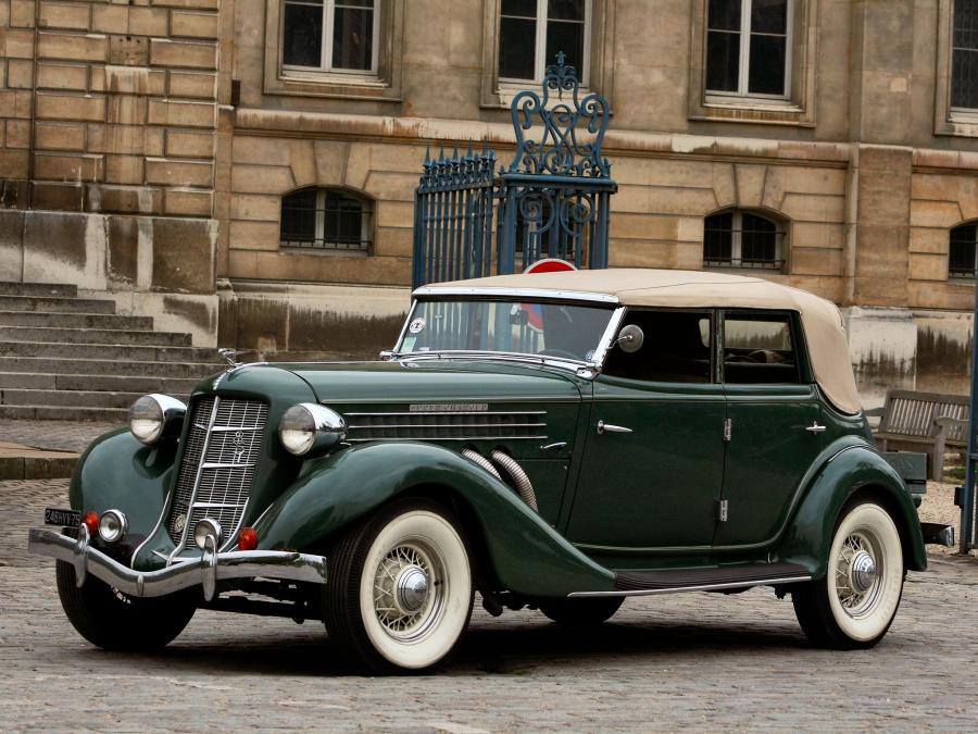  Auburn 851 Supercharged Dual Ratio Phaeton Sedan 1935 года  (фото 14 из 40)